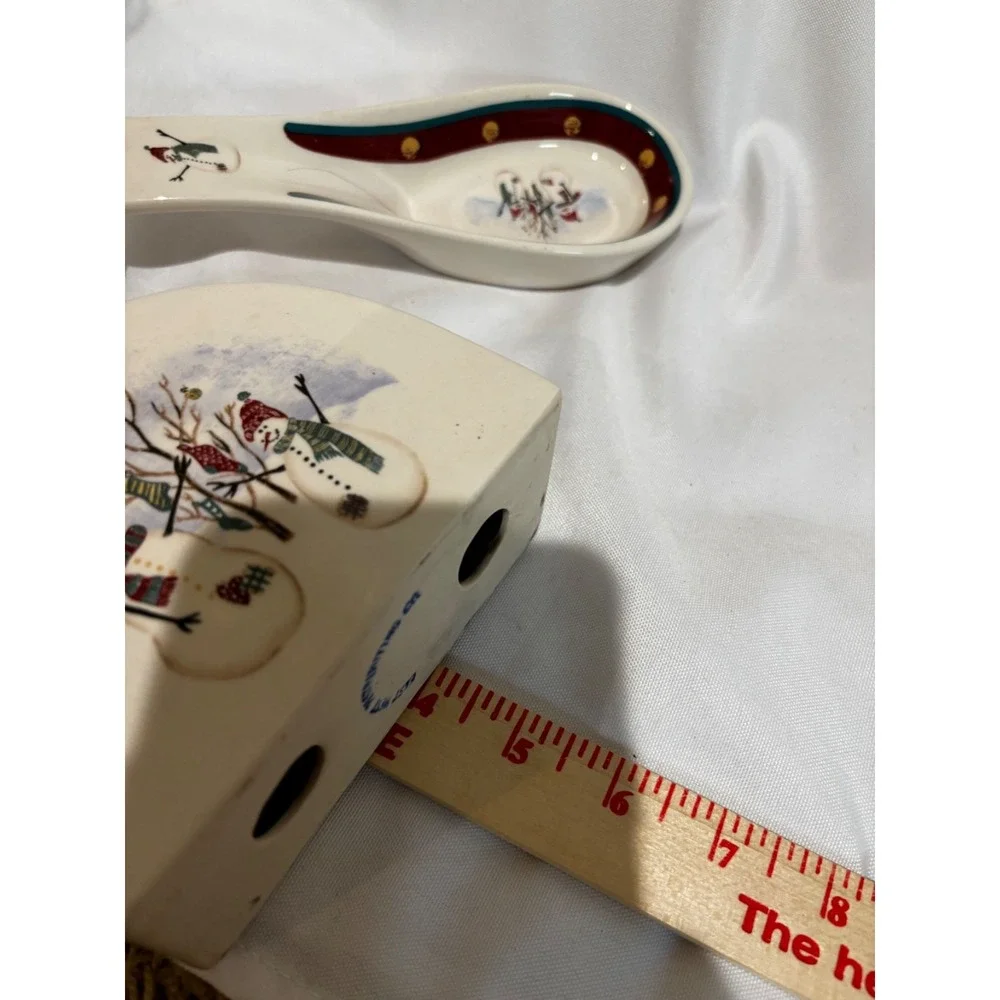 Royal Seasons Napkin spoon sugar‎ creamer Holiday collector stoneware set x-mas
